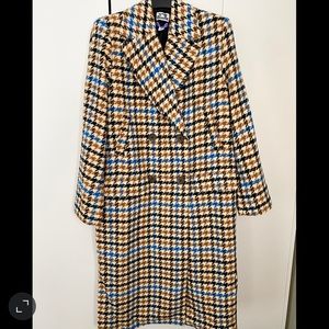 Women Target Future Collective by Kahlana Barfield Brown Double Breasted Coat M